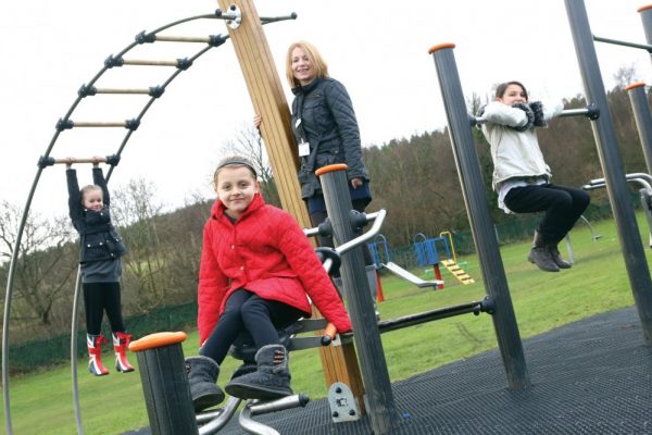 Children living in Kibblesworth can now make the most of newly installed play apparatus, designed to test their agility and endurance.
